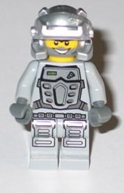 LEGO Minifigure-Power Miner: Duke, Gray Outfit-Power Miners-PM031-Creative Brick Builders